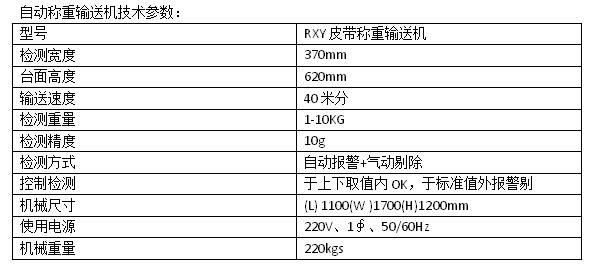 自动称重输送机