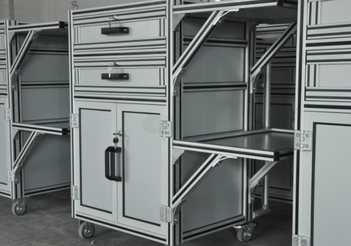 工具零件整理的有用建议—铝型材工具车