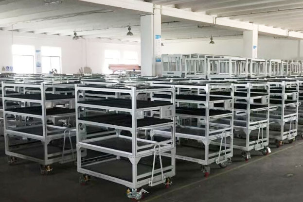 工业铝型材物料装配车不一样的用法(图1)